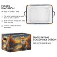 thumbnail image 2 of Ryvnso Magic Fox Storage Basket Large Bin Foldable Boxes Toys Organizer 14.2x10.2x8.3in 2 PCs, 2 of 8