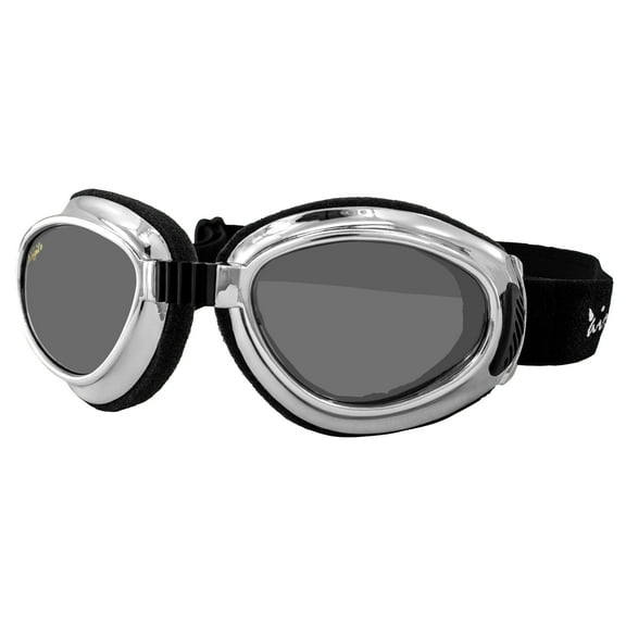 Airfoil Chrome Goggles with Silver Mirror Lens UV 400 Protection