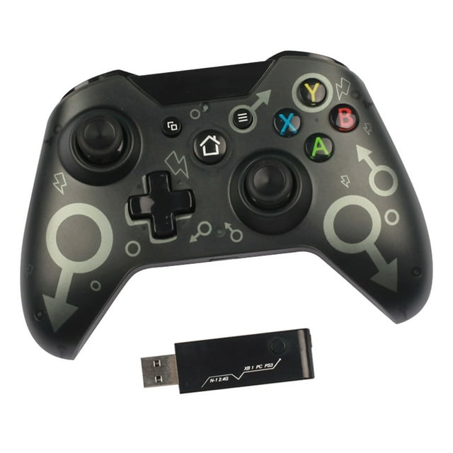 Injueey Mando de juegos inalámbrico de 2,4G, controlador de tableta para ordenador, juegos de TV, Joystick de 360 grados, accesorios de Videojuegos y accesorios Gris