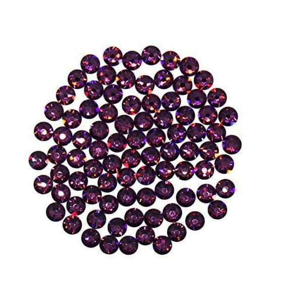 Preciosa Viva Rhinestones - No Hotfix Flatback - Amethyst - SS20 (5mm) (144 Pieces)