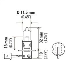 Fog Light Bulb-2 Door Hella H3HD