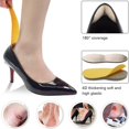 thumbnail image 2 of Heel Grips for Men and Women, 20% Bigger Heel Grips Liner Add Volume to Too Large Shoe Inserts Adhesive Back of Heel Cushions 2 Pairs & 1 Shoehorn(Beige), 2 of 5