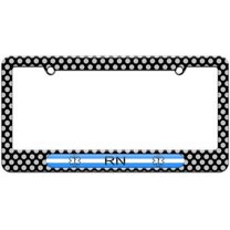 Thin White Line, Nurse RN Star of Life License Plate Tag Frame, Multiple Colors