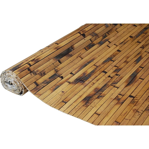 Natural Bamboo Paneling – 4’ x 8’ Mocha | 32 sq ft Coverage | Flexible Wall Cladding Panels for Living Room Décor | Ceiling Tiles and Outdoor Kitchens - Renewable Resource | Wainscot Home Décor.