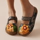thumbnail image 4 of Sandalias de tacón plano con estampado de flores manuales para mujer, con bloques de colores personalizados Wmkox8yii  nm796, 4 of 9