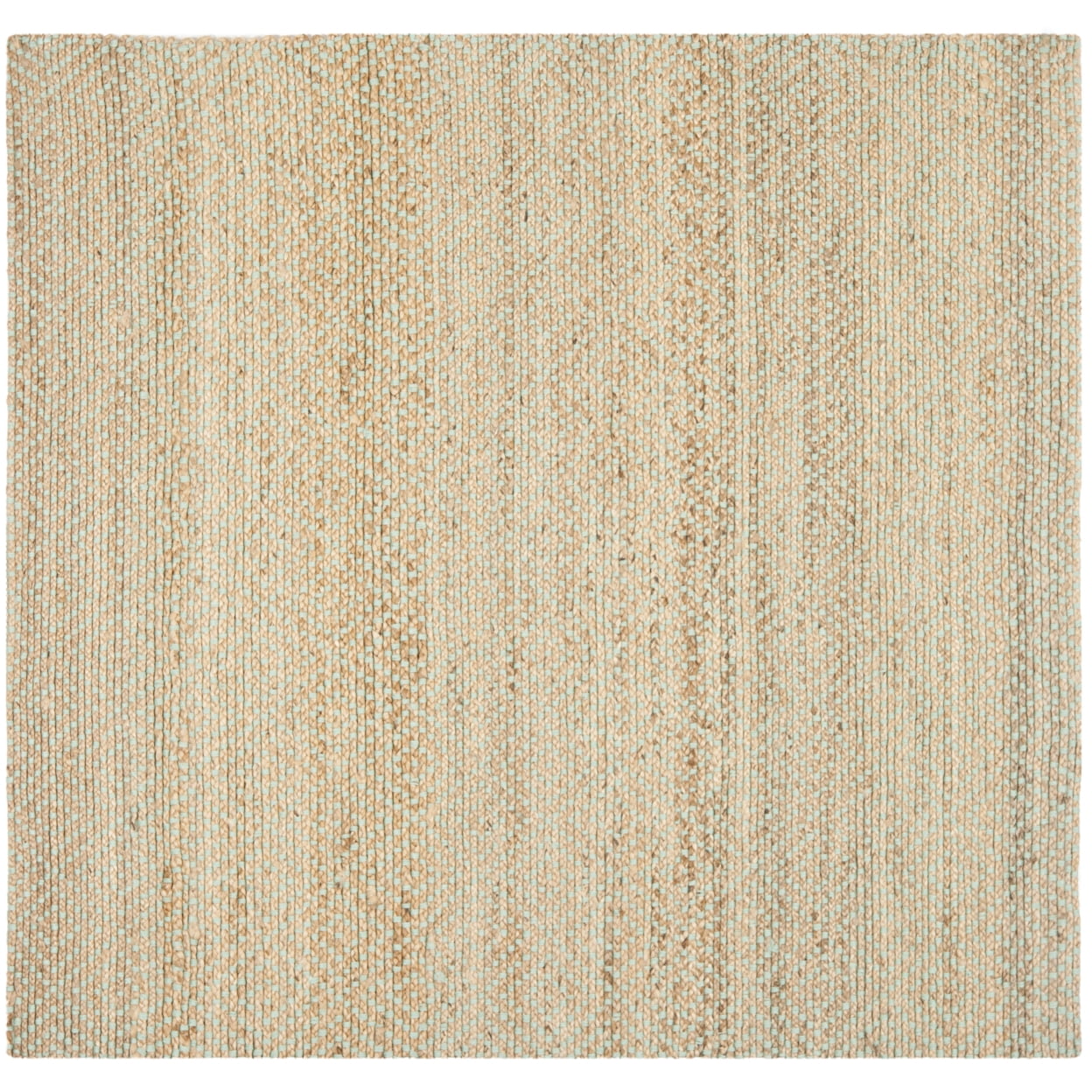 SAFAVIEH Natural Fiber Braxton Braided Jute Area Rug, Natural/Green, 3' x 5'