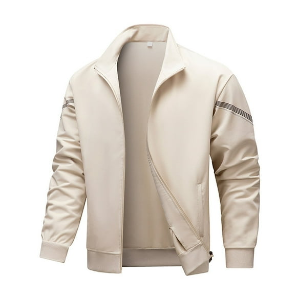 QHFBli Men's Field Jacket Men's Casual Lightweight Zip Up Jacket Stylish Cardigan For Everyday Wear Versatile All Season Layering Outerwear