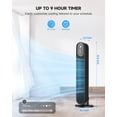 thumbnail image 6 of NFTIGB Oscillating Tower Fan for Home, Quiet Fans with Remote, 9H Timer, 3 Speeds, 29 inch, Black, New, 6 of 7