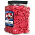 thumbnail image 3 of Sour Strawberry Licorice Straws by Its Delish, 2.5 LBS 40 Oz Jumbo Container Jar  Original Style Chewy Sour Strawberry Candy Twists  Great Gifts Party Sweets  Made in USA, Vegan, Kosher, 3 of 5