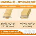 thumbnail image 4 of 24 Pcs Chair Leg Floor Protectors for Hardwood Floors Silicone Covers to Protect Wood Tile Floors Scratches Felt Pads Furniture Leg Caps No Noise (Fit:0.5"-0.89"), 4 of 12