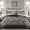 Black-Queen, variant on Black Queen Size 8-Piece Jacquard Damask Comforter Bedding Set
