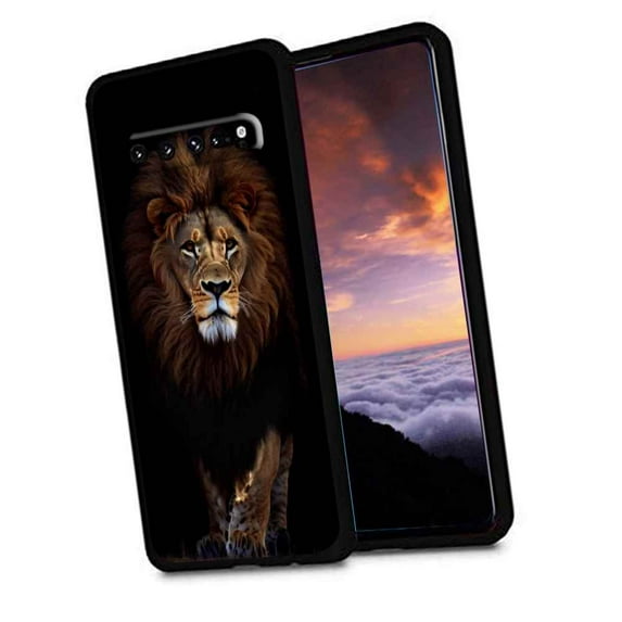 Compatible with Samsung Galaxy S10 Phone Case, lion-animal7 Case Silicone Protective for Teen Girl Boy Case for Samsung Galaxy S10