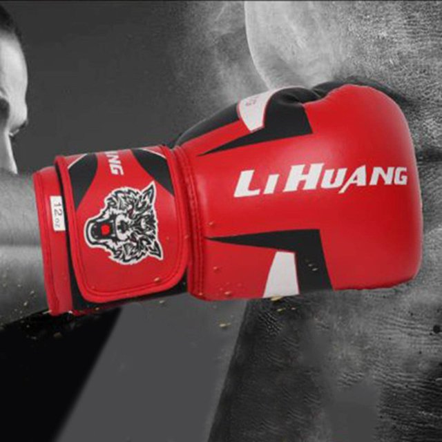 Gants d'Entraînement de Boxe pour Hommes et Femmes, Sparring Boxe, punching Sans Doigts, Légers, Kickboxing, GYM, punching 12oz Rouge