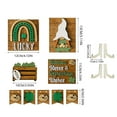 thumbnail image 2 of Riforla 11 Pcs St Patricks Day Tiered Tray Decor Set Wood Sign Rustic Farmhouse Beach Sunshine Decorative Trays for Table Home Holiday Warming Gifts, 2 of 7