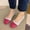 Hot Pink, variant on BLTIBY Womens Casual Slip-On Flat with Color-Block Design Round Toe Comfortable Faux Suede Upper Lightweight Shoes Army Green 36