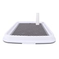 thumbnail image 1 of Dog Potty Tray, Rugged Plastic High Fence Smart Design to Control Odors Pee Pad Holder 45x33cm Easy to Clean Pet Toilet Training Tray for Small Dogs and Puppies, 1 of 7