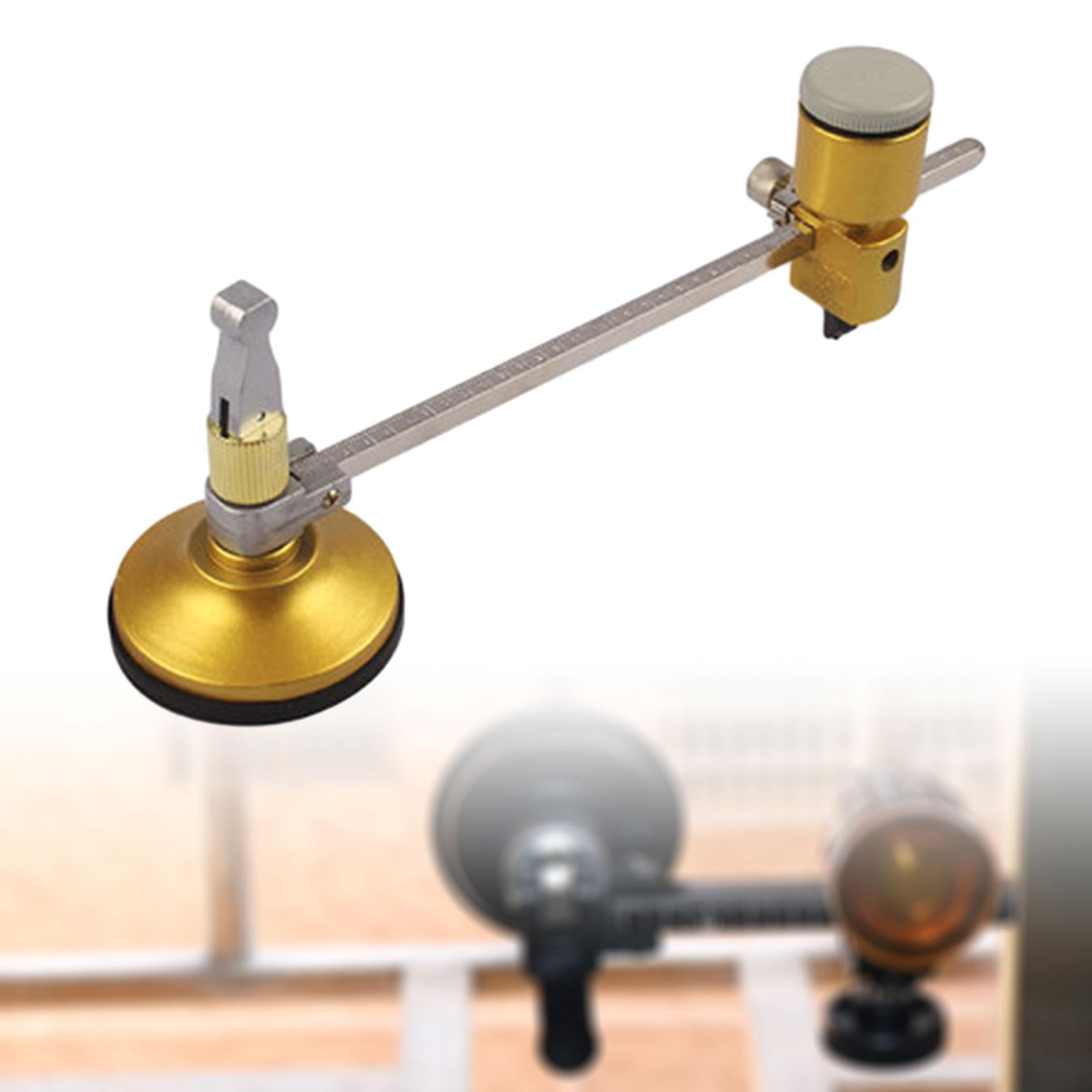 FVDPWYE Circular Glass Cutter, Glass Cutting Tool Cutting Wheels with Handle and Suction Golden