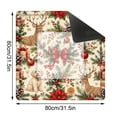 thumbnail image 6 of Christmas Mahjong Mat 31.5"x31.5", Mah Jongg Mat, Mah Jong Mat, Deer Puppy Winter‑Themed Game Pad, Mahjong Gift for Seasonal Board‑Game Entertainment, 6 of 7