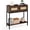 Rustic Brown, variant on Sunshen Rattan Console Table, 32" Boho Entryway Table with 2 Drawers,Narrow Long Sofa Tables with Open Storage Shelf for Living Room, Hallway, Foyer, Entrance,Rustic Brown