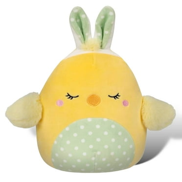 Squishmallows Aimee the Yellow Chick Wearing Bunny Ears 12" 2023 Easter Collection Stuffed Plush