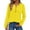12# Yellow, variant on Women's Long Sleeve Shirts 2025 Fall Henley Business Casual Tops Cute T-Shirts Work Blouses Outfits Vacation Clothes 3XL Polyester