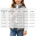thumbnail image 3 of Girls Puffer Vest Kids Zip Up Padded Gilet Winter Quilted Jackets Fashion Outwear, 3 of 9