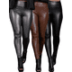 thumbnail image 1 of Set De 3 Leggins Cuero Moda Elegante O Casual Mujer Leginsn Vinipiel, 1 of 9