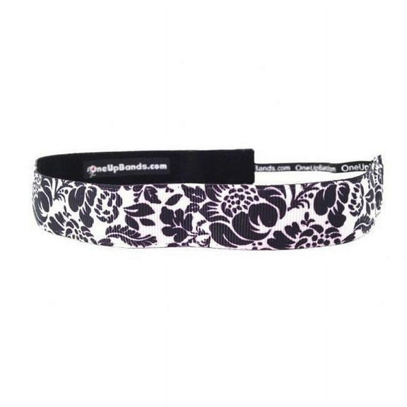 1092 Floral Black White Headband - Pack of 2