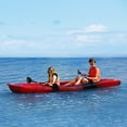 thumbnail image 4 of TROPOW Tandem Fishing Angler Kayak for 2 Person, 12.4Ft Sit on Top Kayak with Paddle, 660lbs Capacity Hard Shell Recreational Kayak with Large Rear Storage Perfect for Ocean Lakes Rivers, 4 of 6