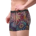 thumbnail image 2 of Wukai Fireworks2 Print Men’s Underwear Breathable Boxer Brief for Men,&nbsp;Moisture Wicking & Breathable-Large, 2 of 5