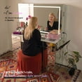 thumbnail image 5 of Boahaus Ivy Vanity Set with LED Mirror, Bluetooth Speakers and Extra Storage, 5 of 9
