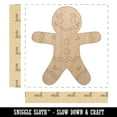 thumbnail image 2 of Christmas Gingerbread Man Wood Shape Unfinished Piece Cutout Craft DIY Projects - 4.70 Inch Size - 1/8 Inch Thick, 2 of 7