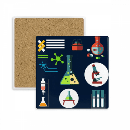 

Test Tube Conical Flask Chestry Square Coaster Cup Mat Mug Subplate Holder Insulation Stone