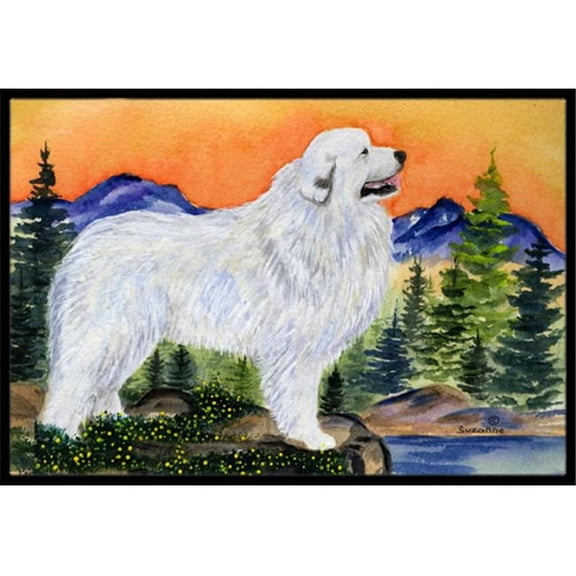 Carolines Treasures  18 x 27 in. Great Pyrenees Indoor Outdoor Doormat