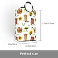 thumbnail image 3 of Lsque Rustic Western Charm Laundry Basket, Laundry Hamper, Dirty Clothes Hamper for Laundry, Collapsible, Waterproof Laundry Baskets with Aluminum Handles for Laundry, Dorm, Family, 3 of 6