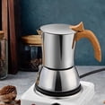 thumbnail image 3 of Siruishop Stovetop Espresso Maker Stainless Steel Camping Pot Coffee Maker for Camping, 3 of 8