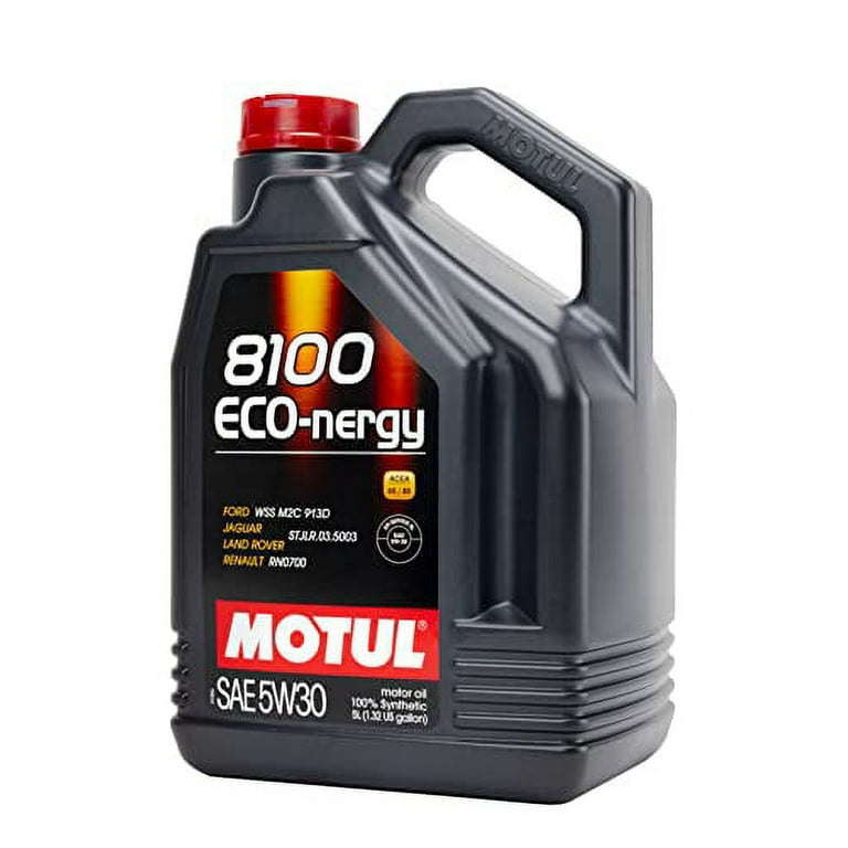 Motul 8100 Eco-nergy 5W-30 Synthetic Gasoline and Diesel Lubricant - 5  Liter 