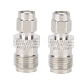 thumbnail image 2 of 2 Pcs Coaxial Connector SMA Female Plug to TNC Female Nickel Plated Brass Contact Adapter, 2 of 8