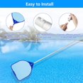 thumbnail image 5 of LEEYNEER Professional Pool Skimmer Net with 5 Connecting Rod  Heavy Duty Swimming Leaf Rake Cleaning Tool with Deep Fine Nylon Mesh Net Bag - Fast Cleaning  Easy Scoop Edge  Debris Pickup, 5 of 5