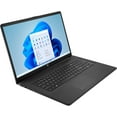 thumbnail image 2 of HP 17 17.3" HD+ Laptop Computer, 12th Gen Intel 10-Core i7-1255U up to 4.7GHz, 64GB DDR4 RAM, 4TB PCIe SSD, 802.11AC WiFi, Bluetooth 5.0, Jet Black, Windows 11 Home, 2 of 4