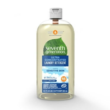 Seventh Generation Ultra Concentrated Laundry Detergent Free and Clear, 23 oz