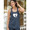 thumbnail image 2 of Mom And Baby Heart Silhouette Racerback Tank Women -Image by Shutterstock, Female XX-Large, 2 of 4