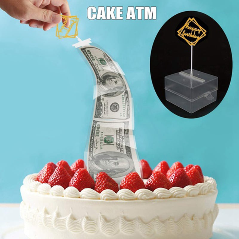 KABOER New Funny Toy Cake Atm Money Box Pulling Money