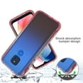 thumbnail image 5 of For Motorola Moto G Play Phone Case (2021), Mantto Full body Clear Cover PC + TPU Shockproof Anti-Scratch Gradient Bumper Rugged Two-layer Protection Cover for Motorola Moto G Play 2021 - Red, 5 of 8