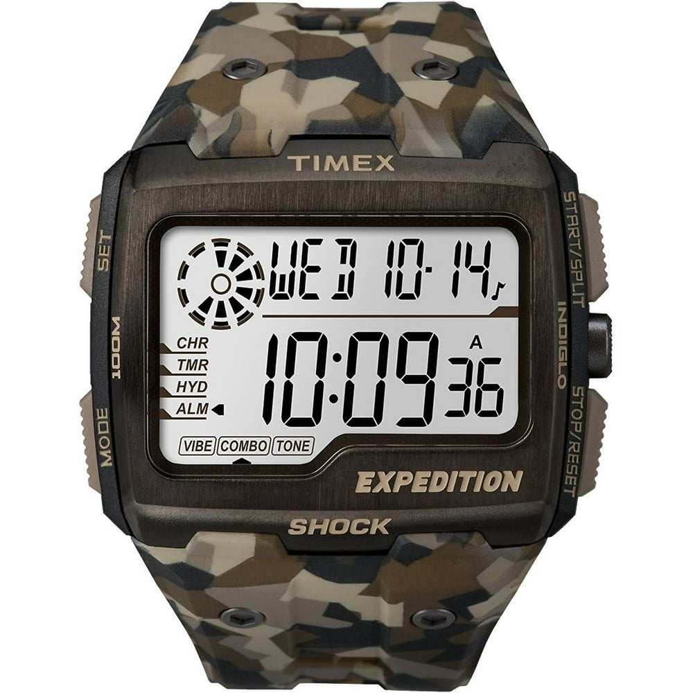 timex men's expedition grid shock digital strap watch