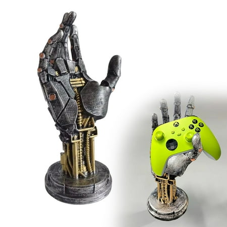 

Gaming Controller Holder Stand Mechanical Hand Desktop Gamepad Controller & Universal Headphone Hanger Holder Game Accessories For Desk Room Decor Gamer