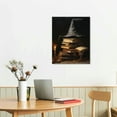 thumbnail image 2 of Nawypu Vintage Dark Academia Halloween Canvas Wall Art Poster Gothic Victorian Witchy Wall Art Creepy Haunted House Abandoned Art Halloween Pictures 16x20in, 2 of 4