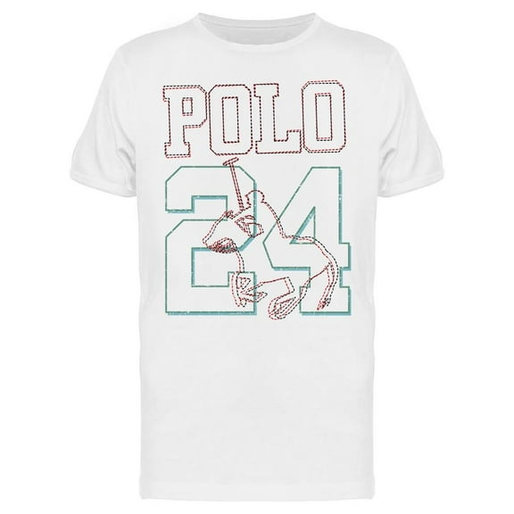 College Polo Player 24 T-Shirt Men -Image by Shutterstock, Male x-Large