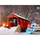 thumbnail image 1 of Cuadros Decorativos Nieve coche Rhinestone ronda completa 5D DIY diamante pintura Kit pared cuadros arte Likrtyny embutido en tela, 1 of 9