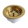 thumbnail image 2 of Filtro de fregadero Colador y tapón para fregadero de cocina Combo Golden Sink Home Improvement Tapón para fregadero de acero inoxidable de 114 mm de, 2 of 10
